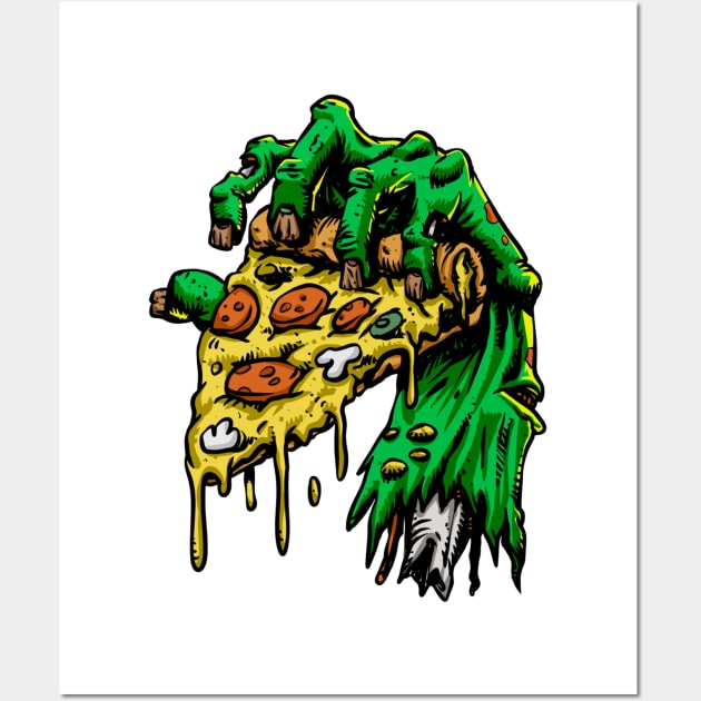 Scary Hand Pizza Wall Art by Mako Design 